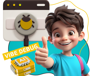 Тестирование & Vibe Debug. Охотники за багами - КИБЕРшкола программирования для детей, компьютерные курсы для школьников, начинающих и подростков - KIBERone г. Самара